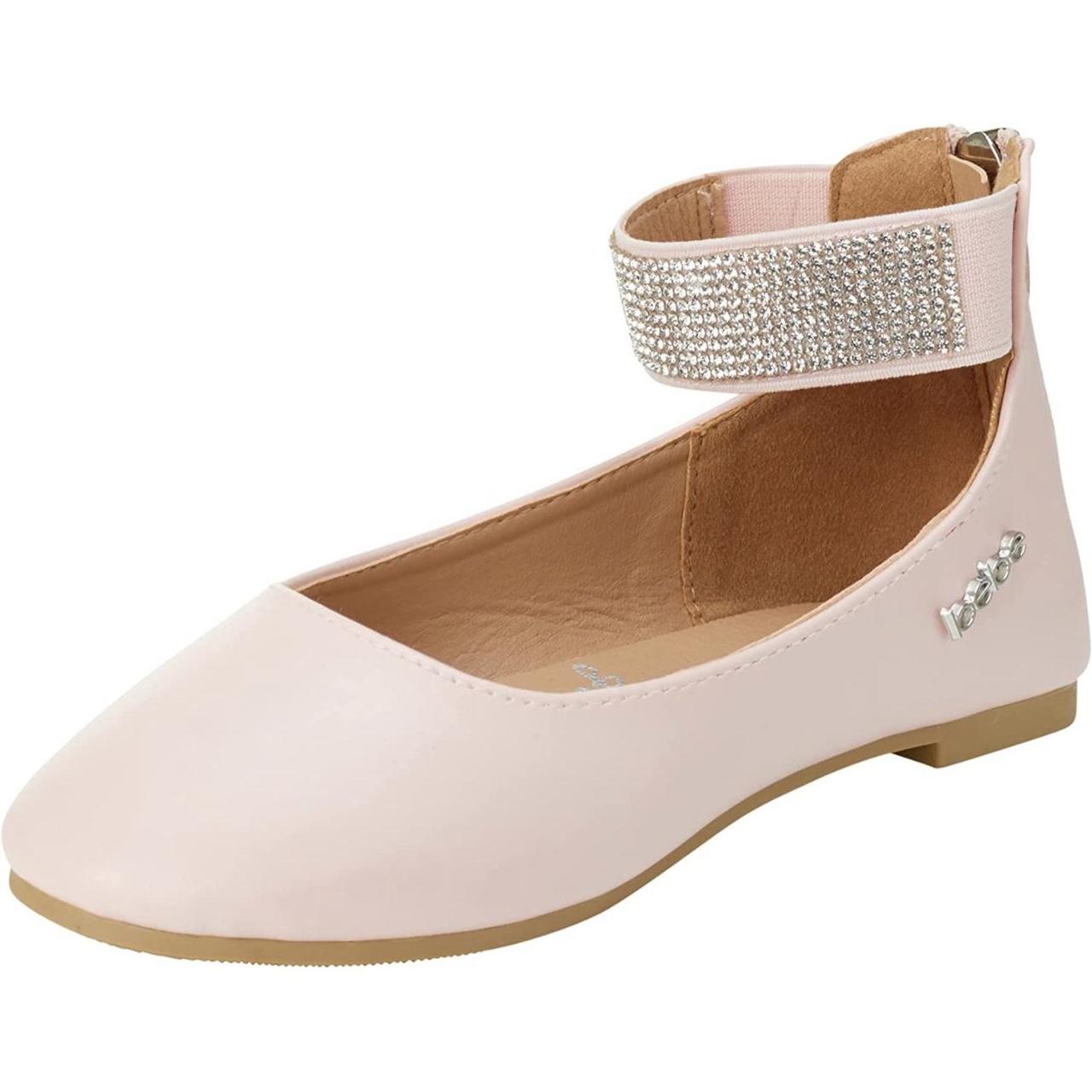 bebe Girls' Shoes - Ballet Flats with Rhinestone... - Depop