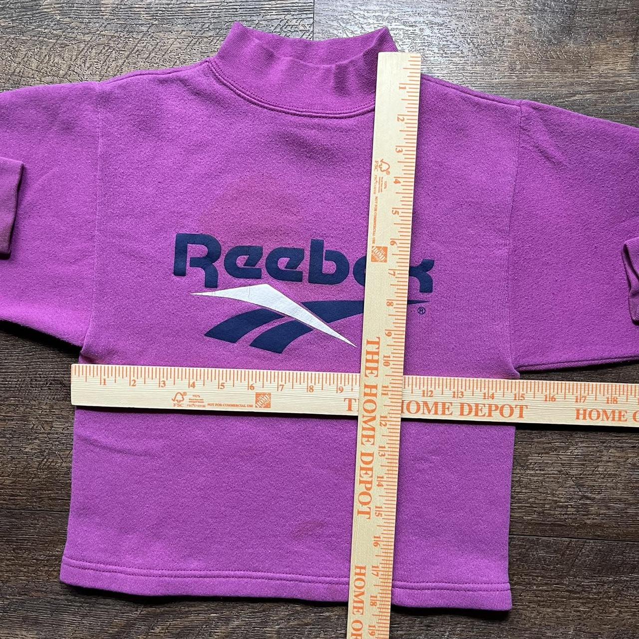 Reebok vintage deals sweatshirt womens purple