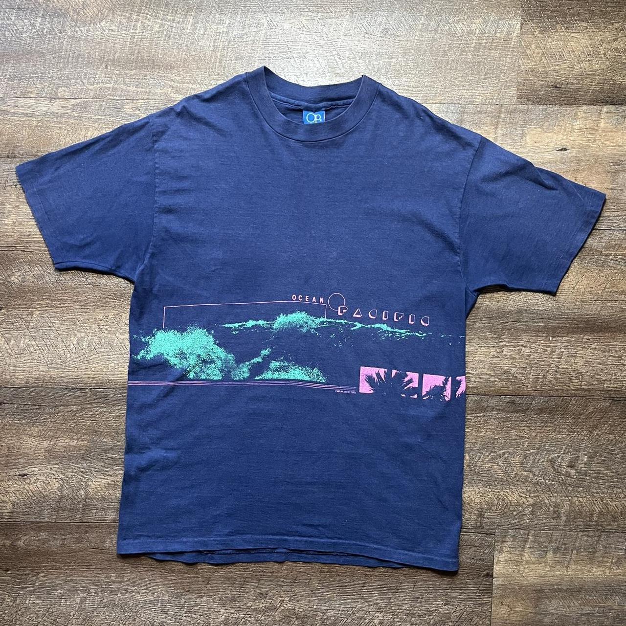 Vintage 80's Ocean Pacific Tee 🌊 Normal wear/fade... - Depop