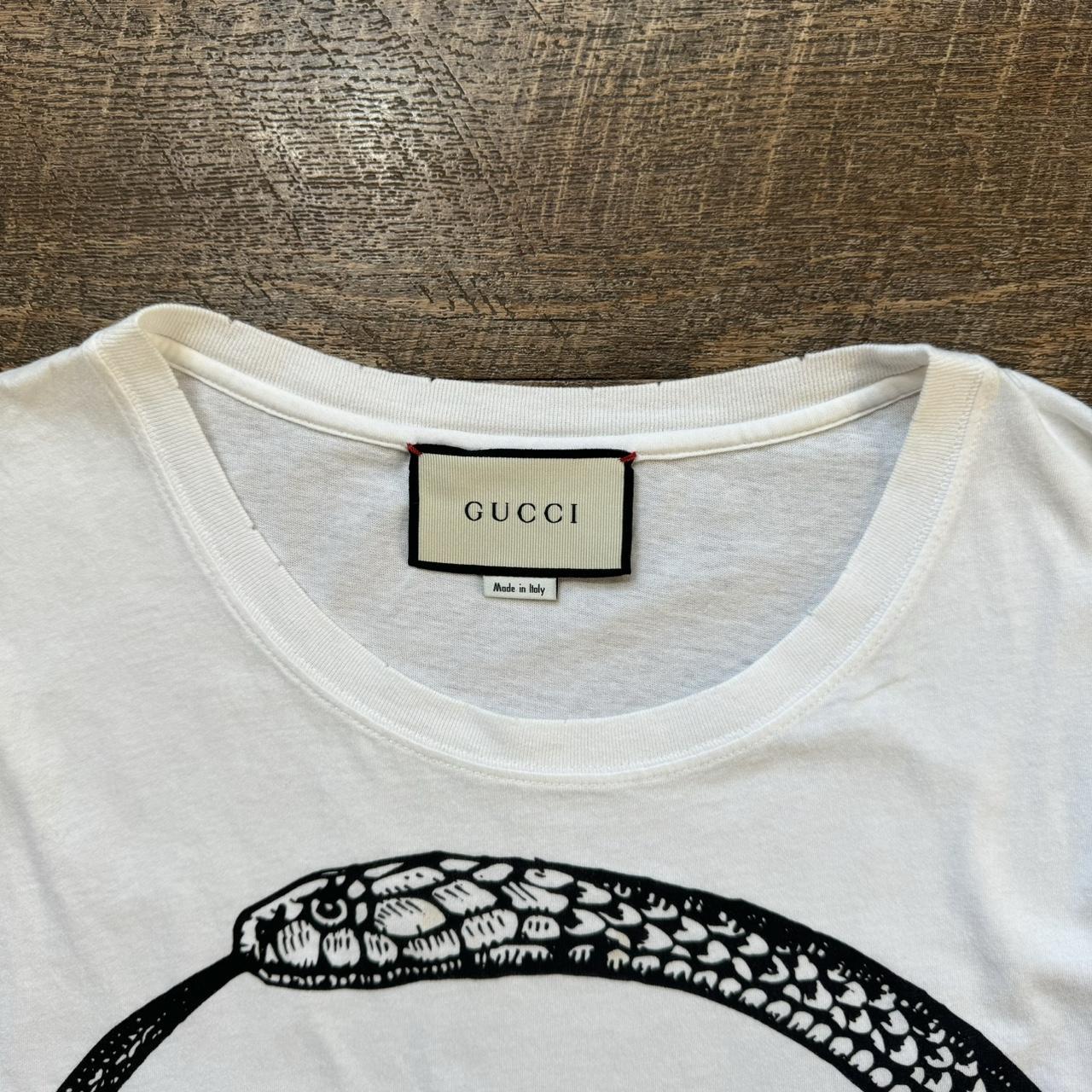 Gucci Men's White T-shirt (4)