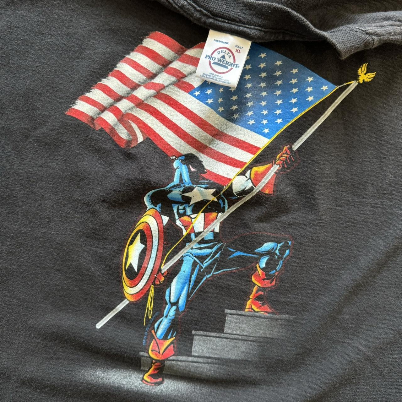 Marvel Mad Engine Captain America Tshirt All over - Depop