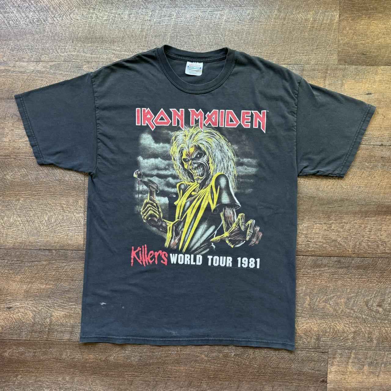 Vintage Iron Maiden Tee 🤘 Killers World Tour 1991 | Depop