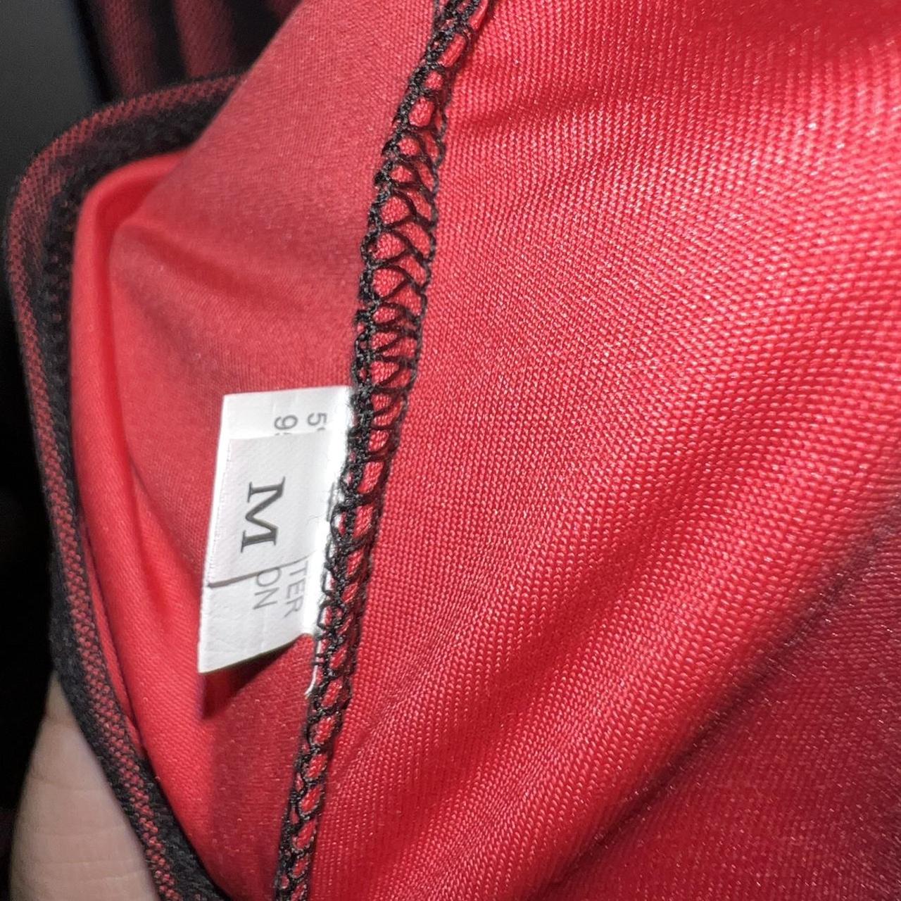 Dark red hot mini cami dress ️‍🔥 says M fits like a... - Depop