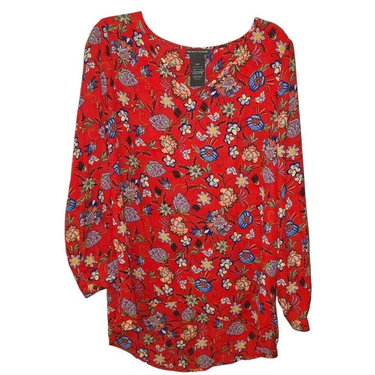 Chelsea and theodore floral sweater best sale