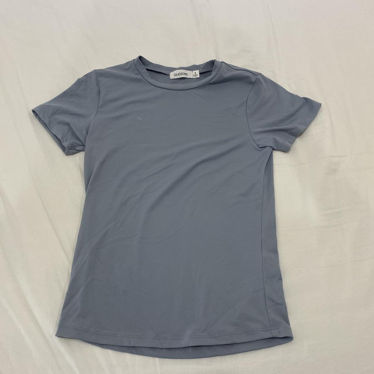 glassons super soft light blue top (size... - Depop