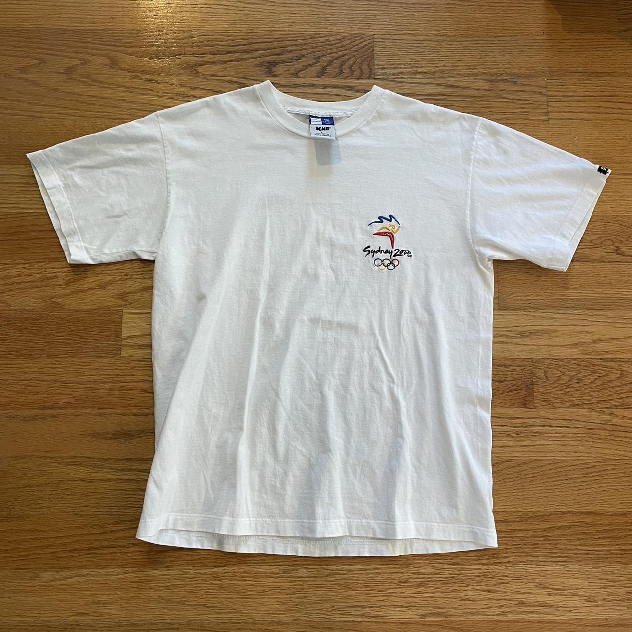 Vintage Sydney 2000 Olympics Embroidered tee Size:... - Depop