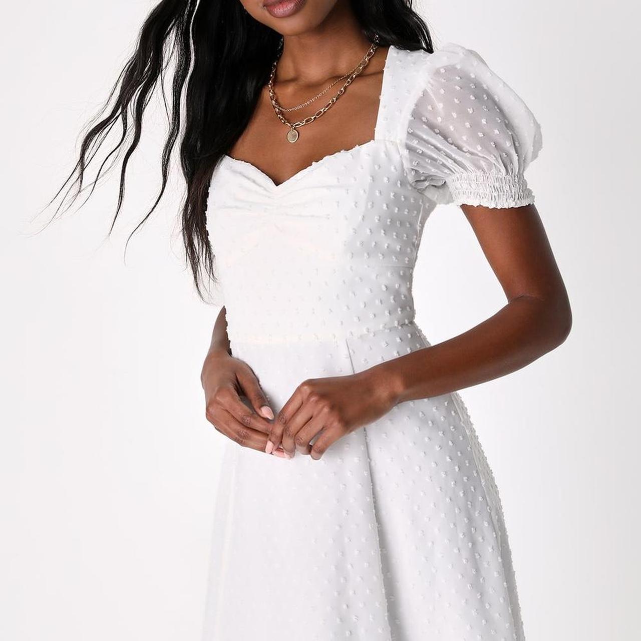 Lulus white dress! Used for my bridal shower! Like... Depop