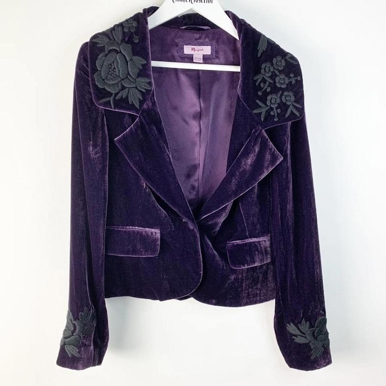 Purple sales evening jacket