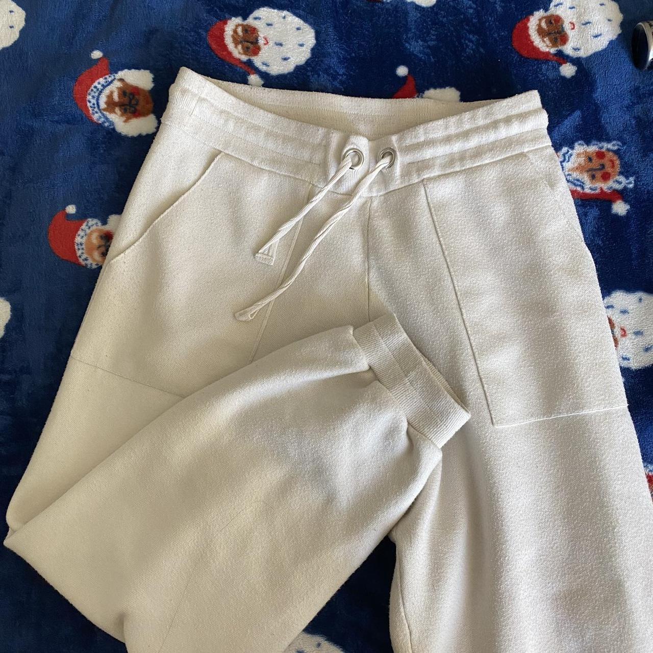 Zara Women S White Joggers Tracksuits Depop