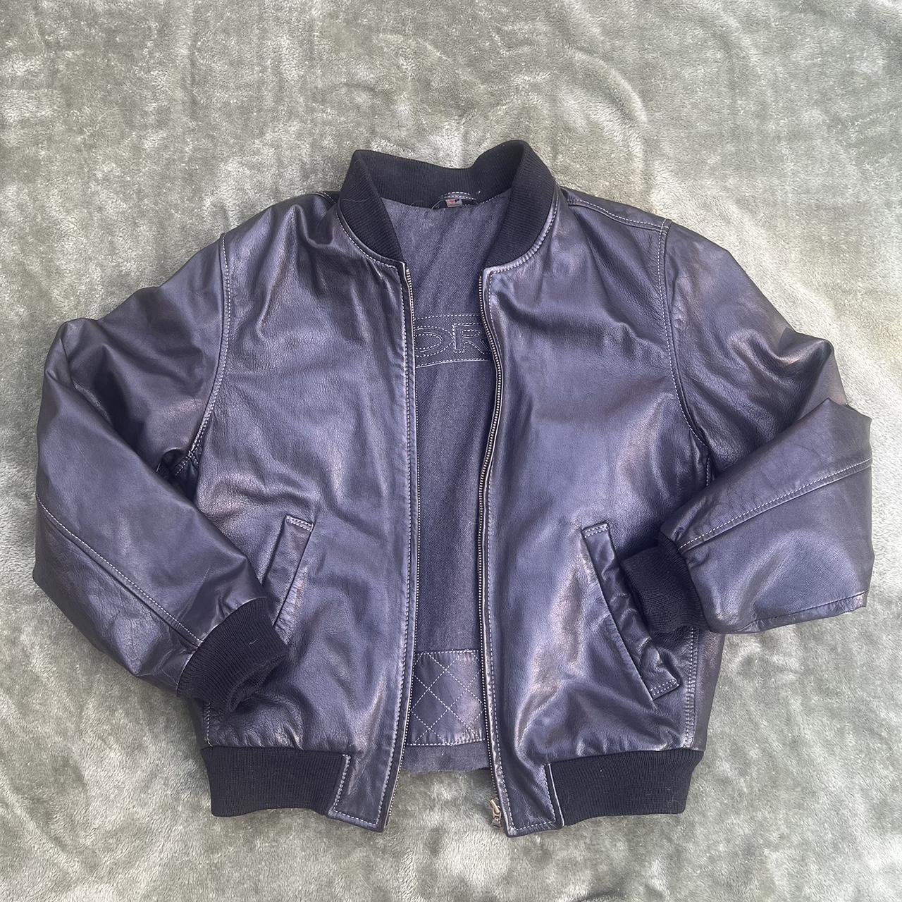 World Faux Leather Bomber Jacket! - This jacket is... - Depop