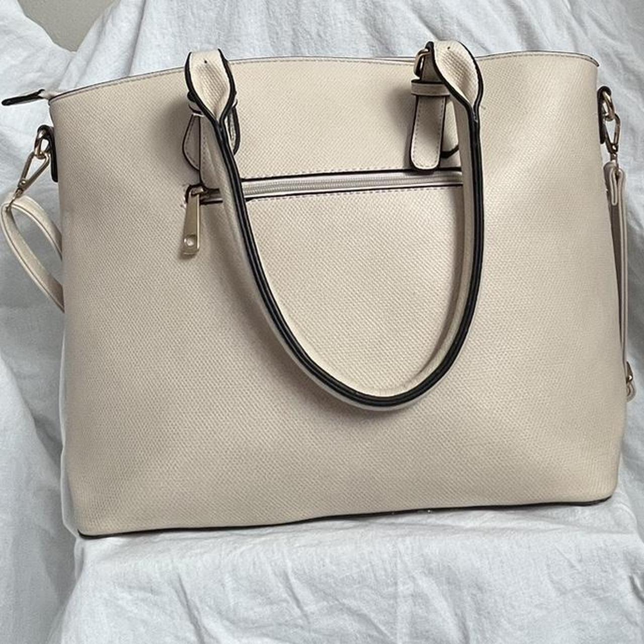 Kate Spade New York Women's Cream and Blue Bag | Depop