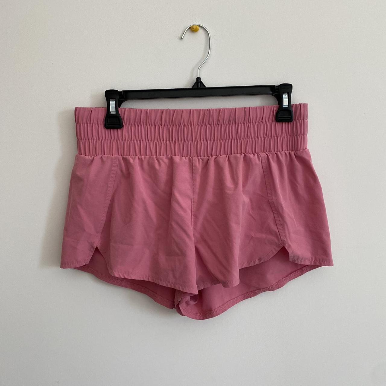 Barbie pink Zella running shorts! -size M -lightly... - Depop