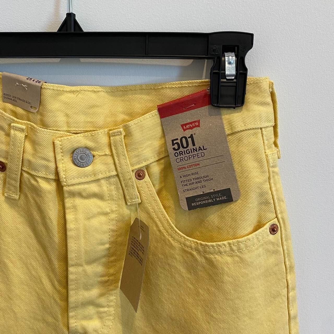 Levis 501 outlet yellow