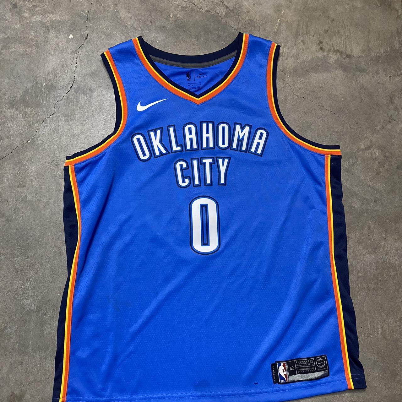 Nike Russell Westbrook Jersey Oklahoma City Thunder - Depop