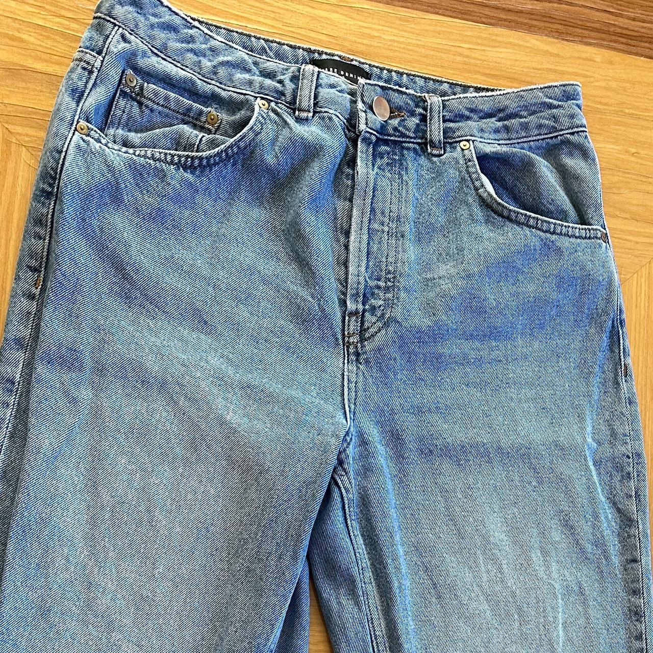 WARE DENIM STRAIGHT LEG JEAN 🩵minor signs of wear... - Depop