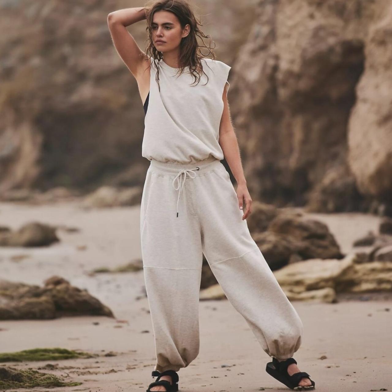 FP Movement Women's Jumpsuit - Grey/Cream - M – F… - image 1