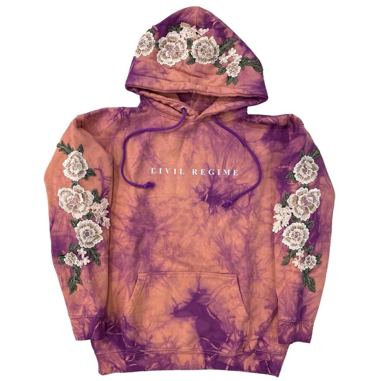 Civil regime blanco roses hot sale hoodie