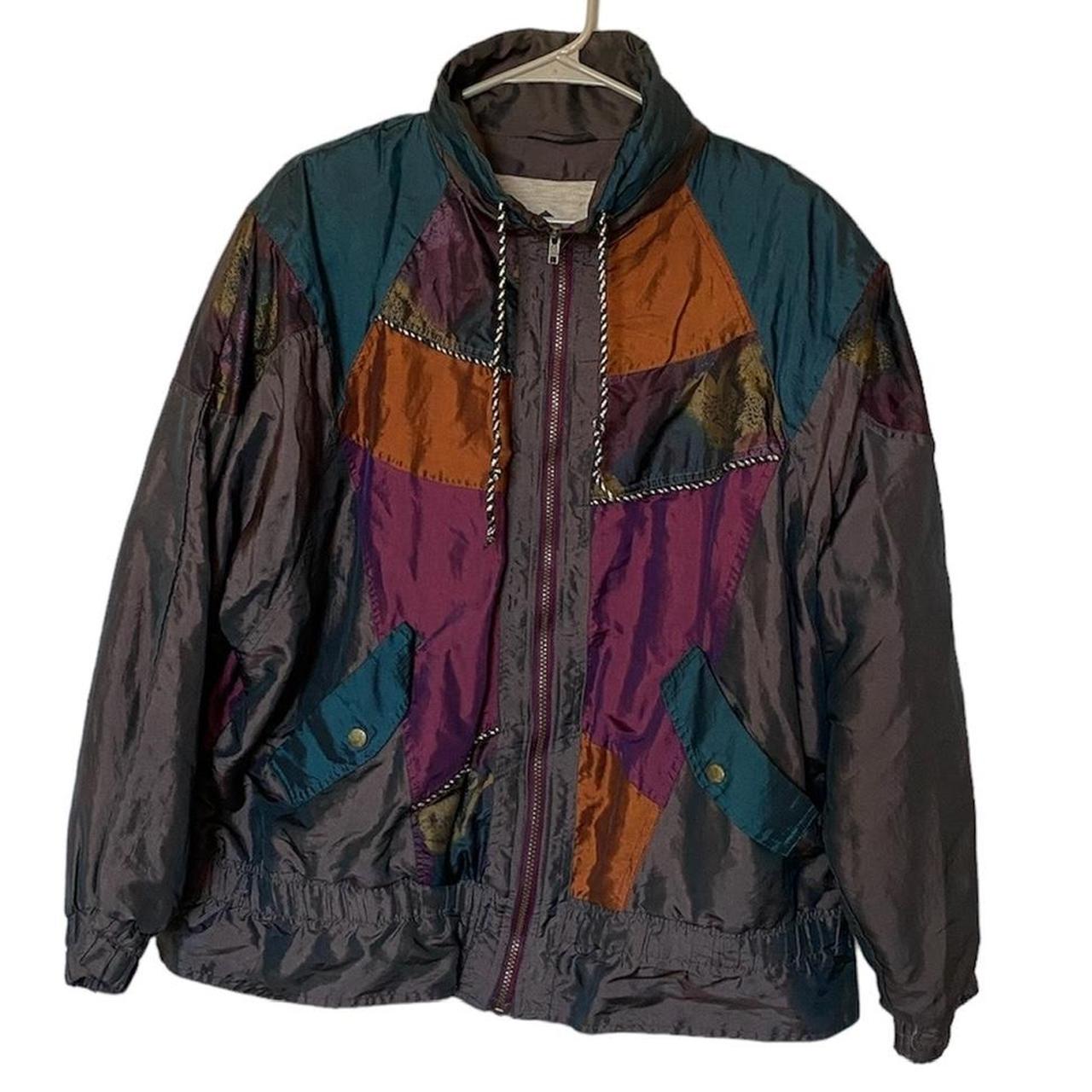 90s Vintage Windbreaker Jacket -Size... - Depop