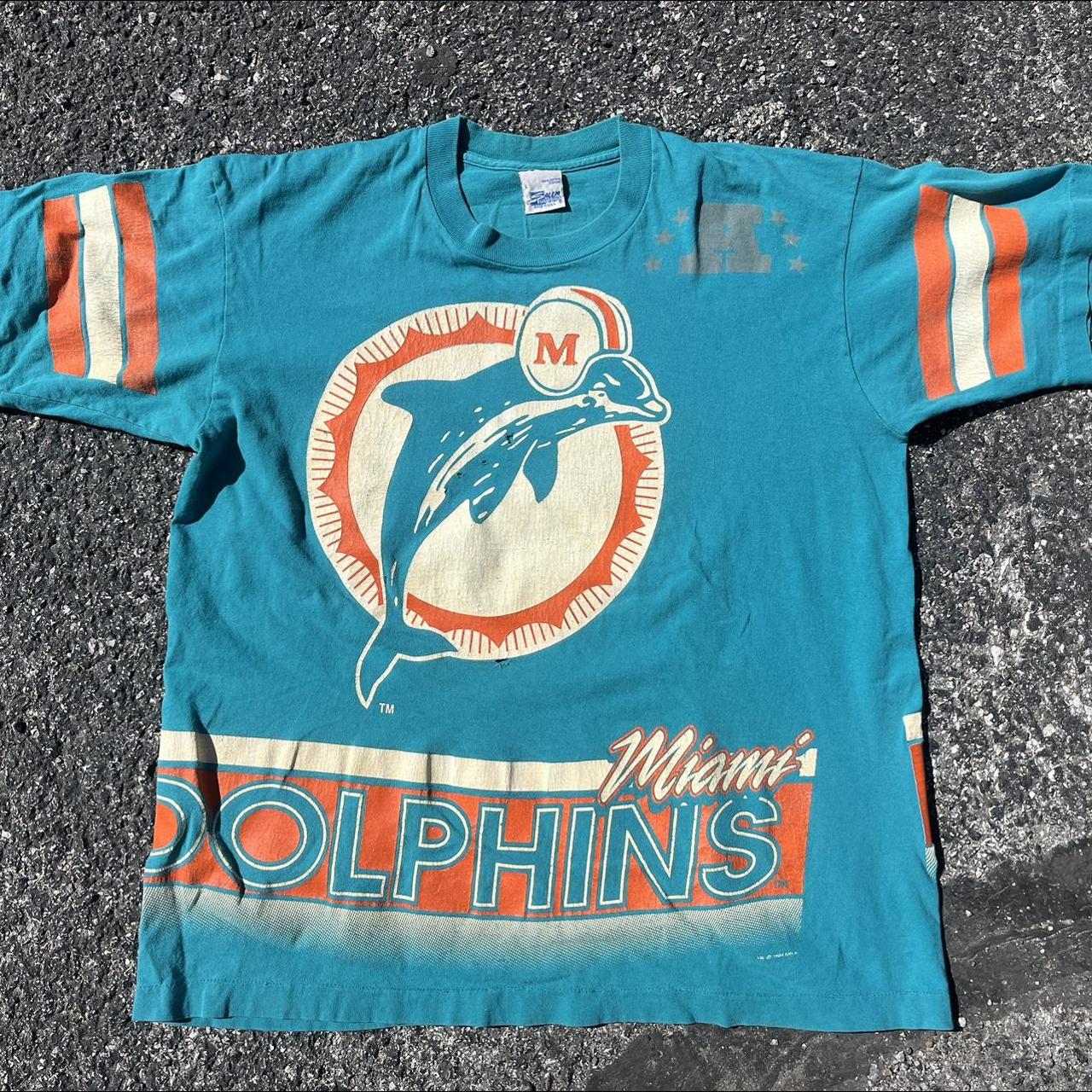 Salem Sportswear NFL Miami Dolphins Vintage Shirt - Depop