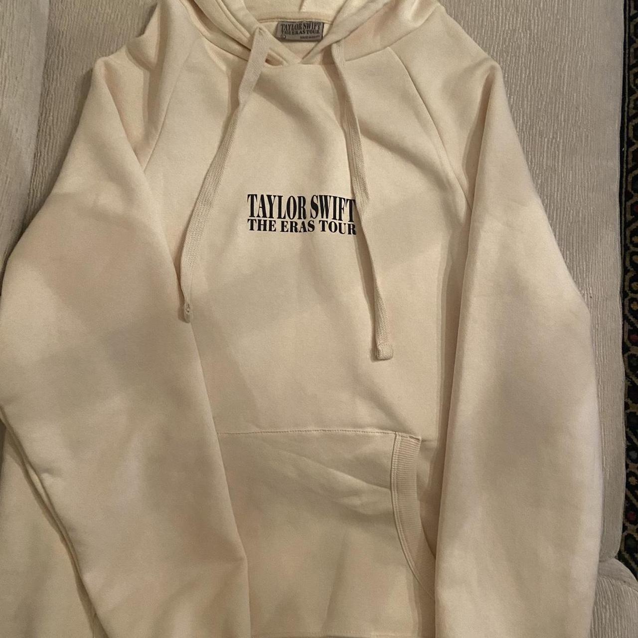 Taylor swift merch cream hoodie｜TikTok Search