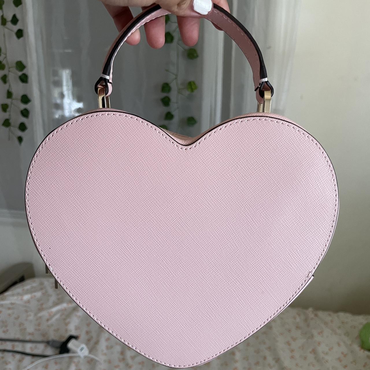 Light pink Kate Spade heart purse. Very spacious and - Depop