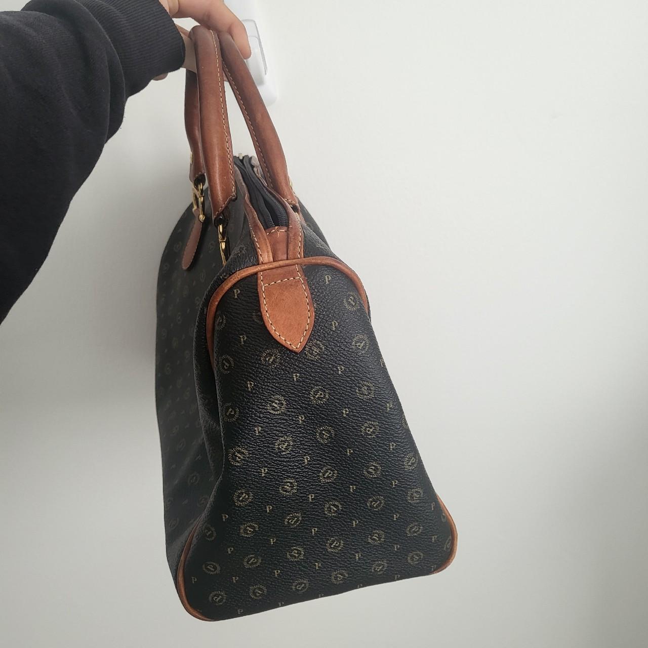 Pollini Vintage Logo Leather Bag 