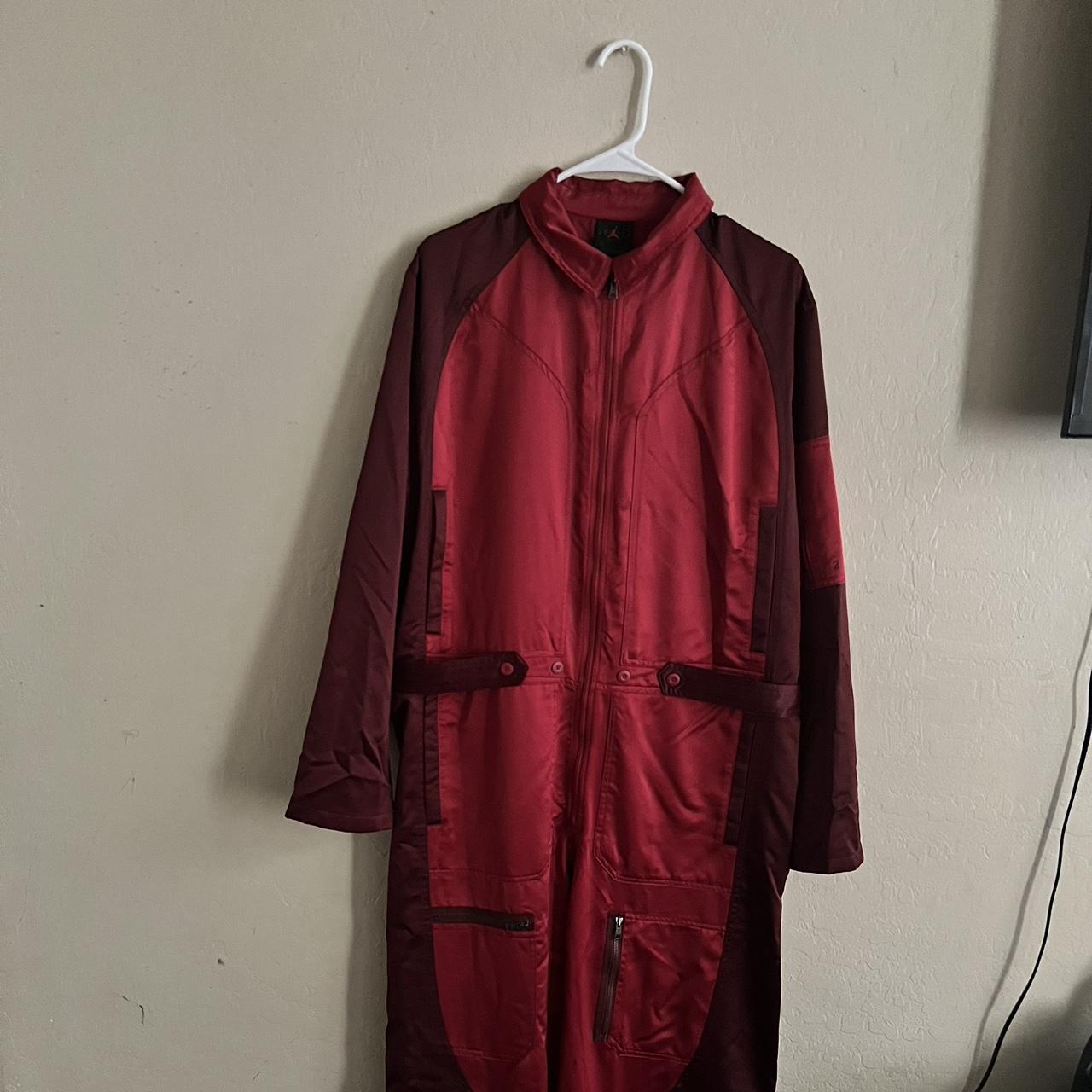 red and black nike jumpsuit