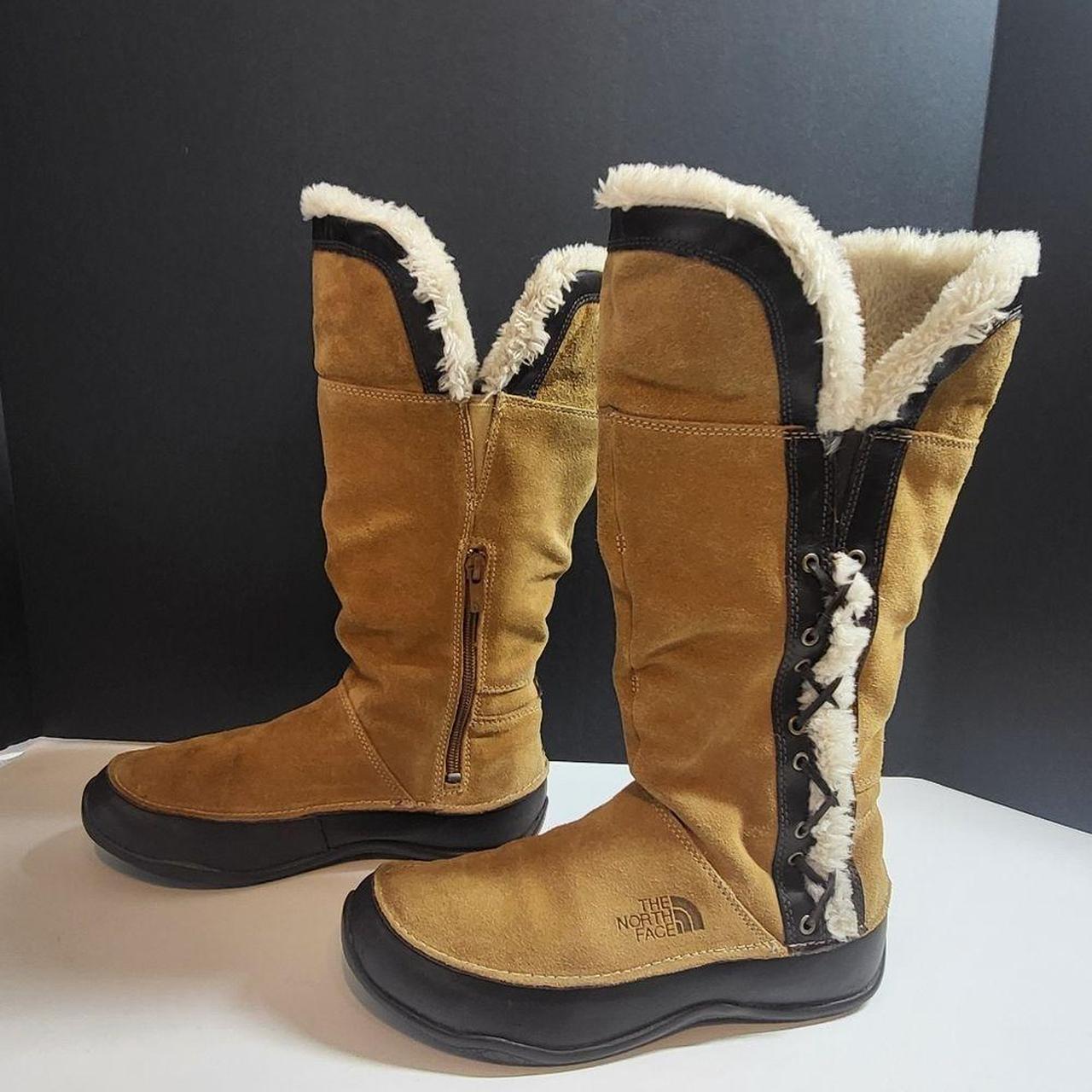 North face fur on sale boots