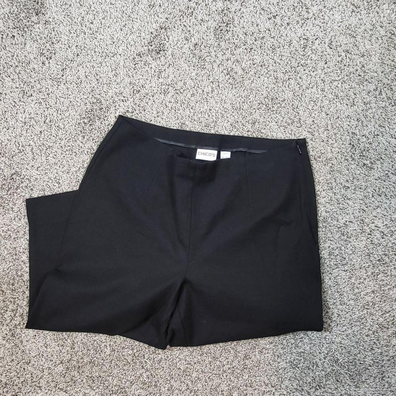 Chico S Black Cropped Pants Size Zips Up On Depop