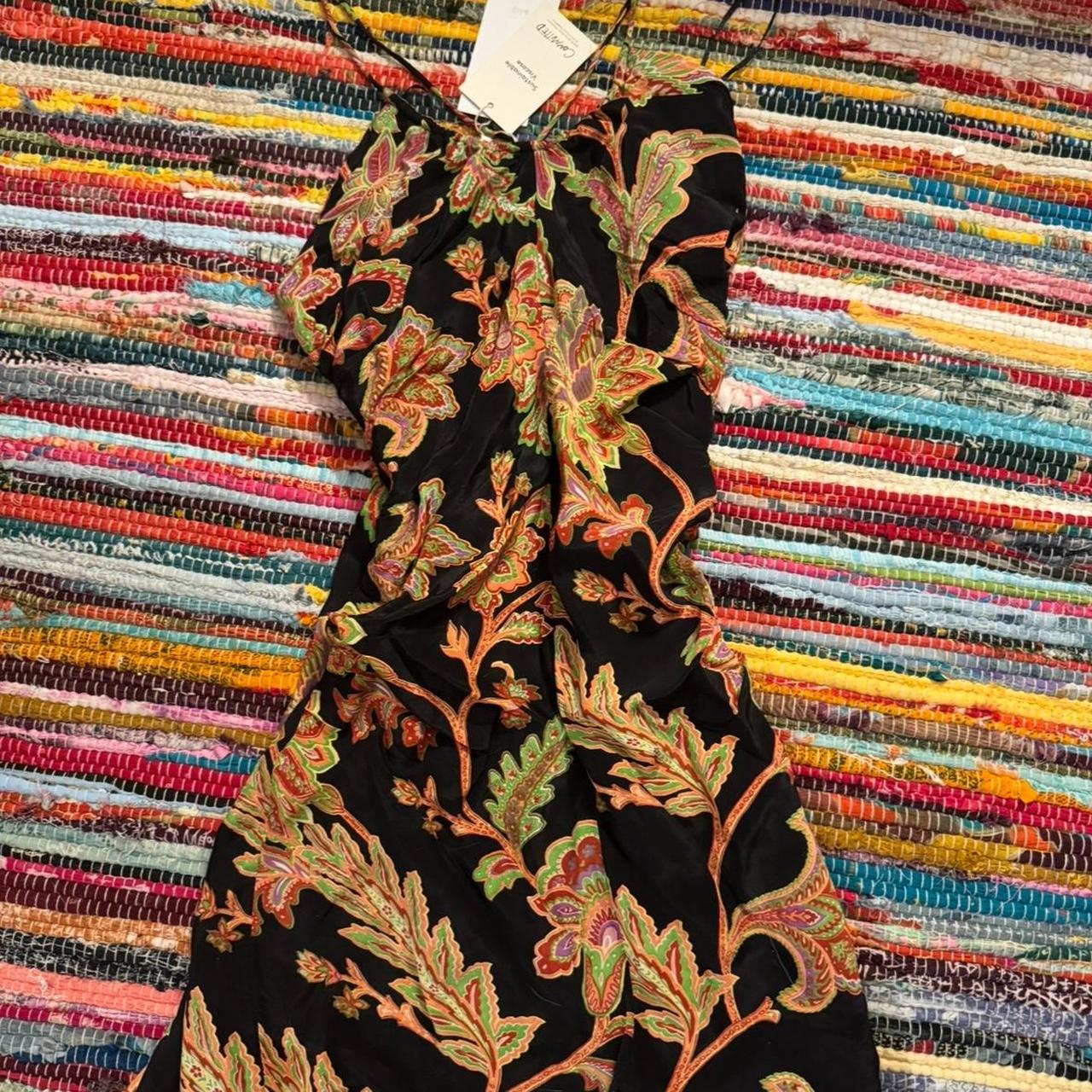 Mango Women's Dress - Multi/Black - S – Mango Floral Mini Dress can be worn …