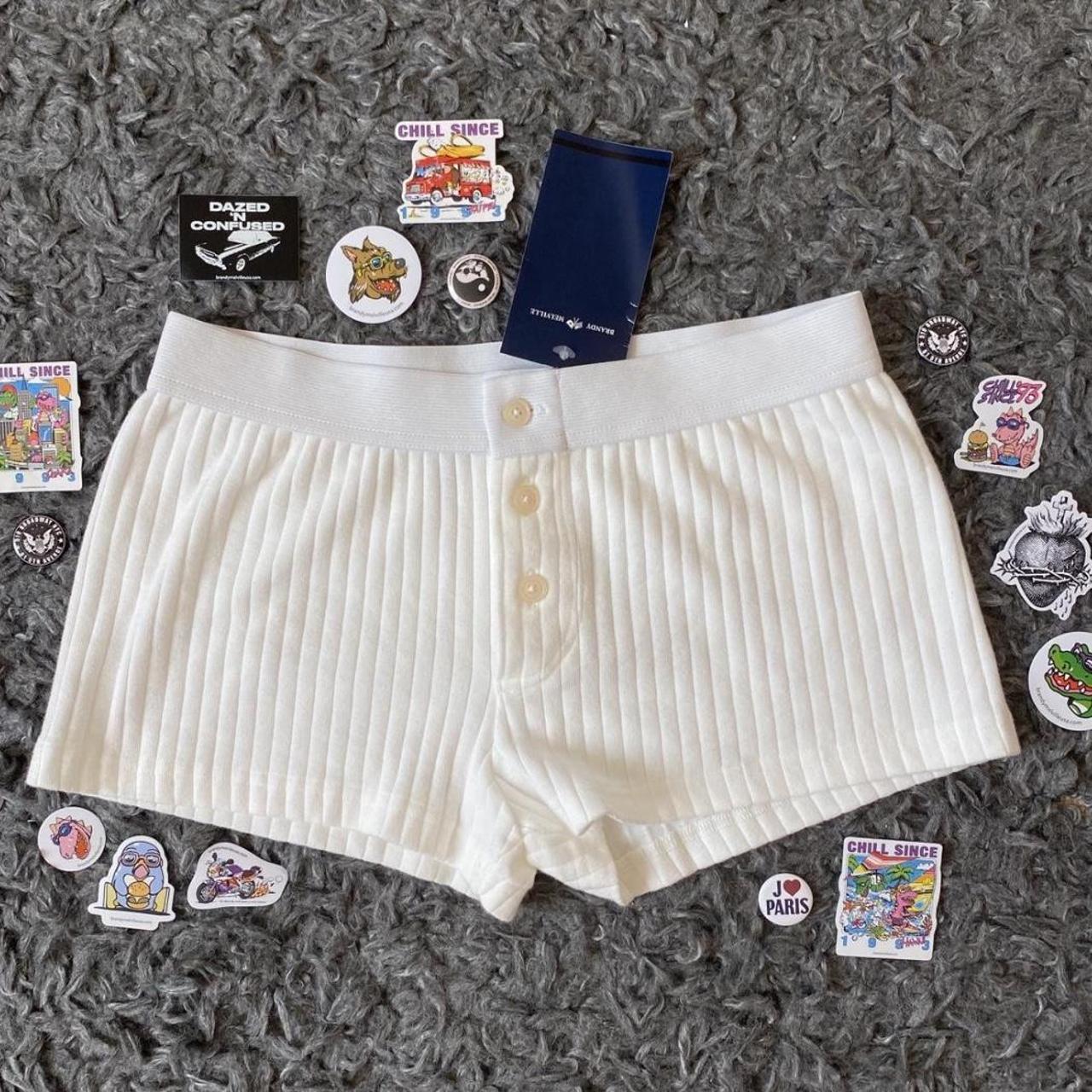 brandy melville ribbed boy shorts 💌free shipping Depop