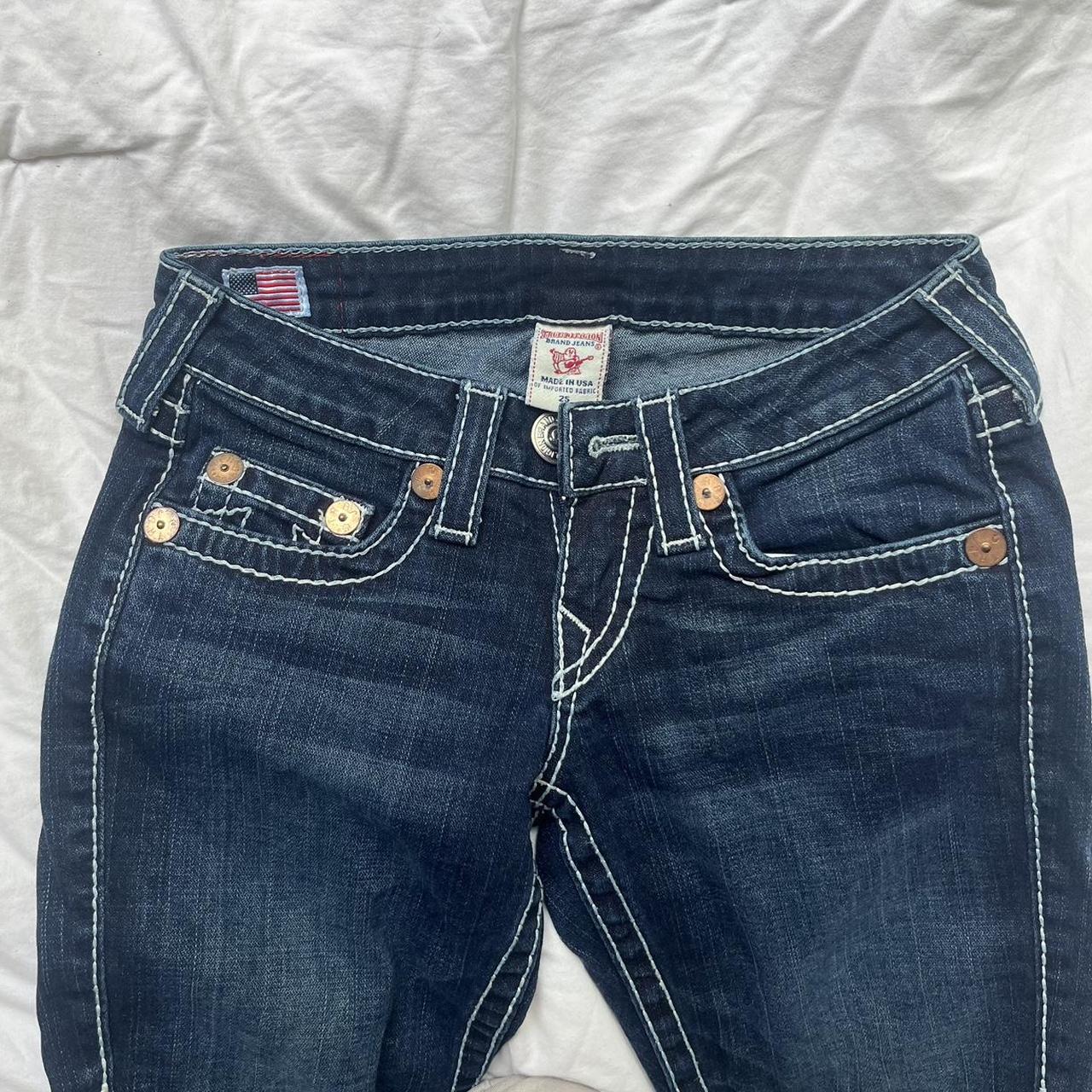 Vintage True Religion Y2K Early 2000s Lowrise... - Depop