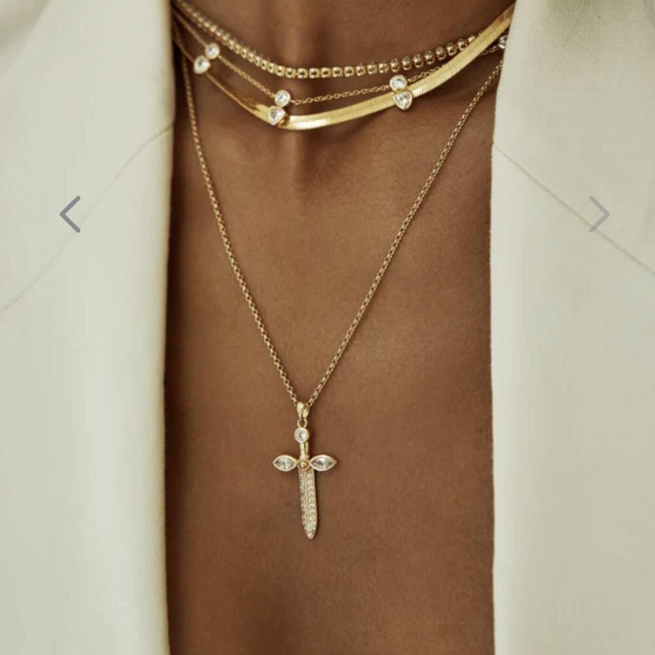 LILI CLASPE FLORA DAGGER NECKLACE, Retail