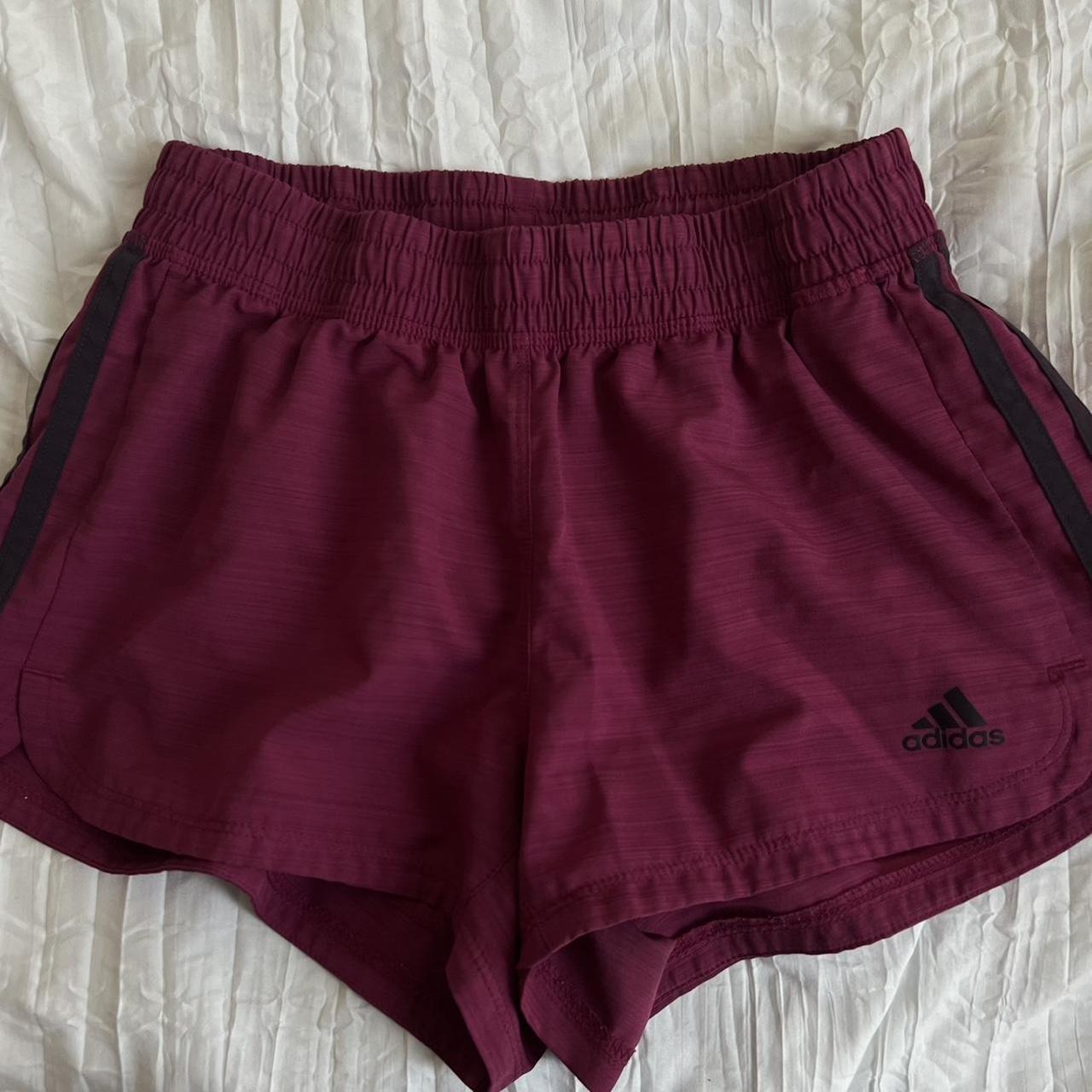 adidas burgundy shorts