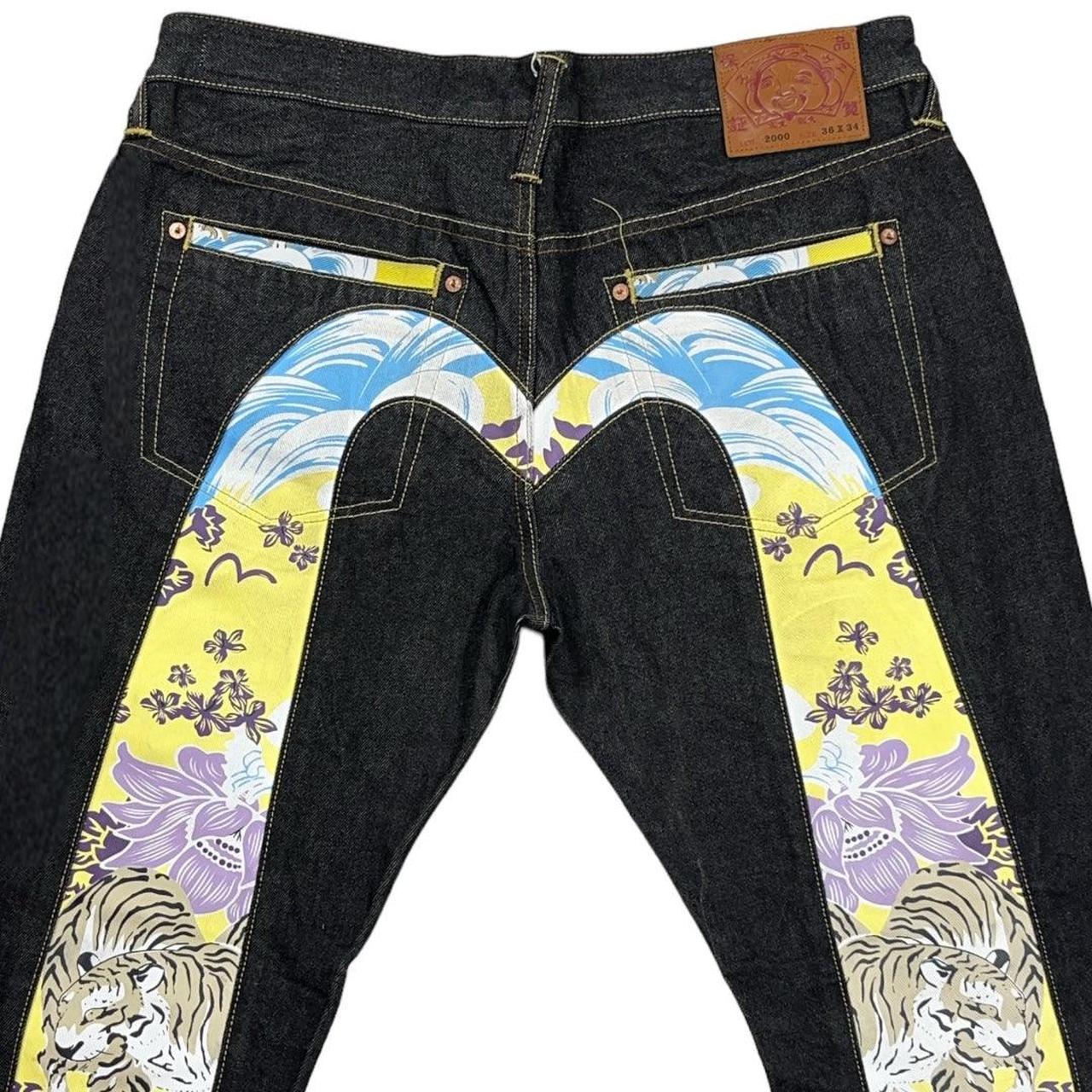 EVISU TIGER SELVEDGE DIACOCK DENIM [36-32] •Size: | Depop