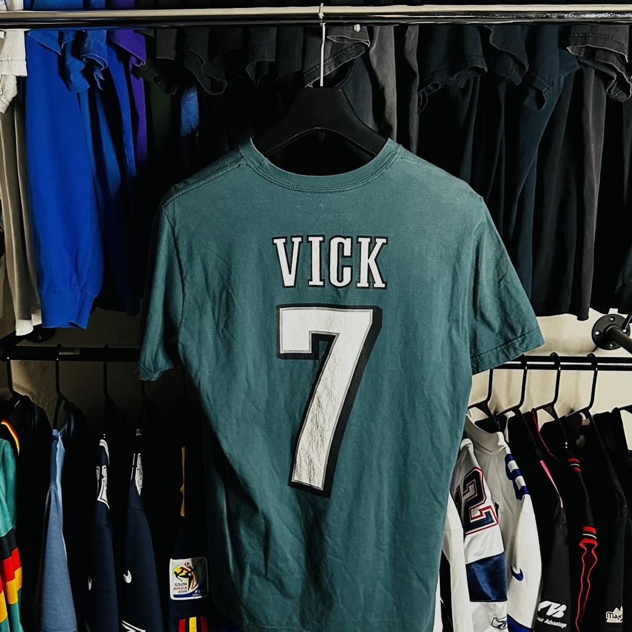 Men's Black & White Philadelphia Eagles Michael Vick - Depop