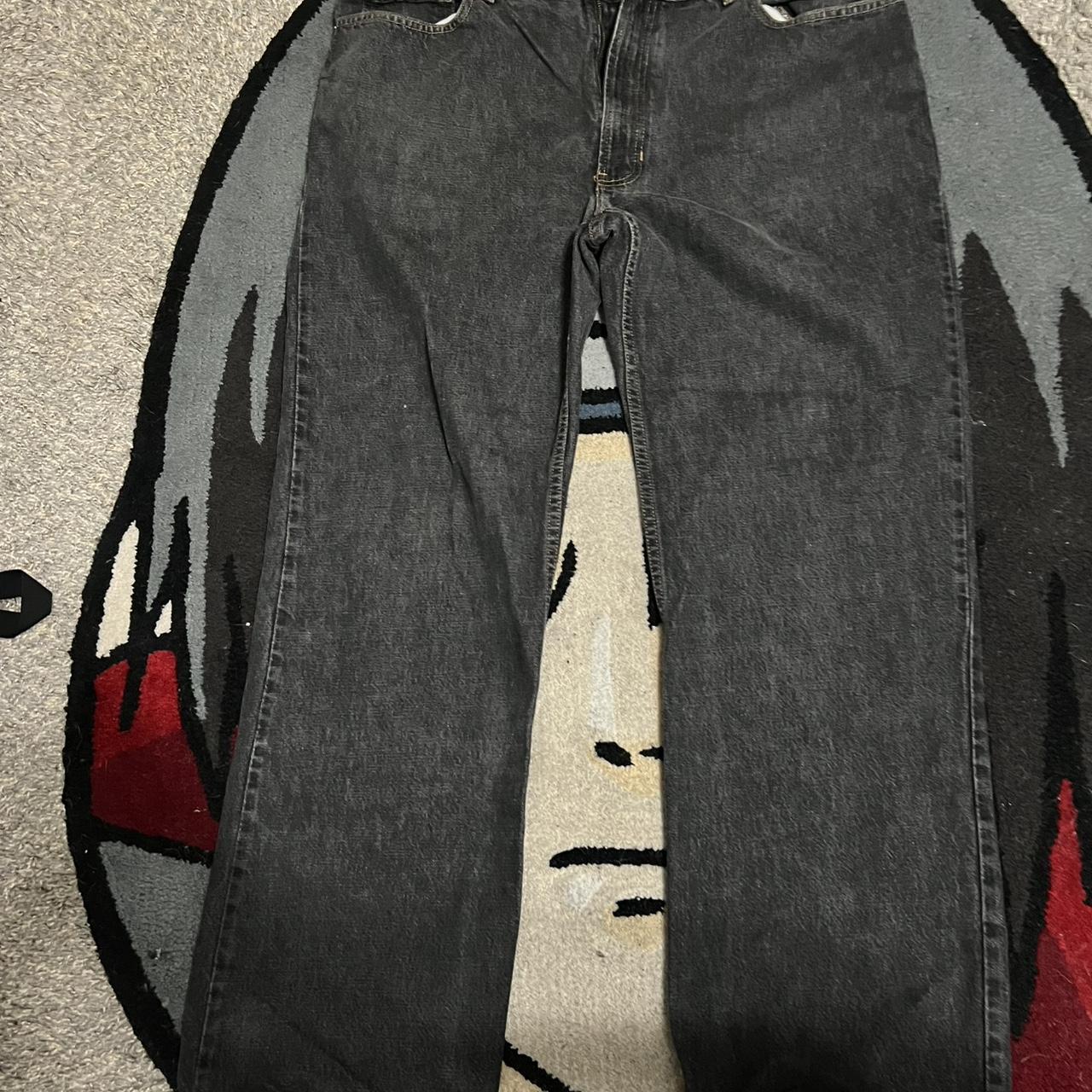 Old Navy Men's Jeans - Black - 40" – Baggy fit old navy jeans Wide leg …