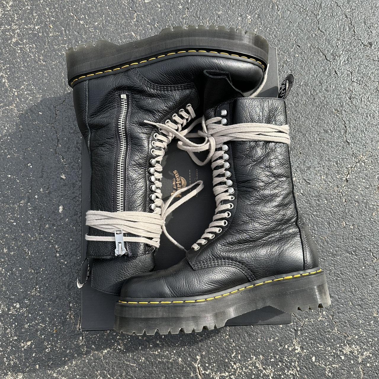 Rick Owens Men's Black Boots | Depop