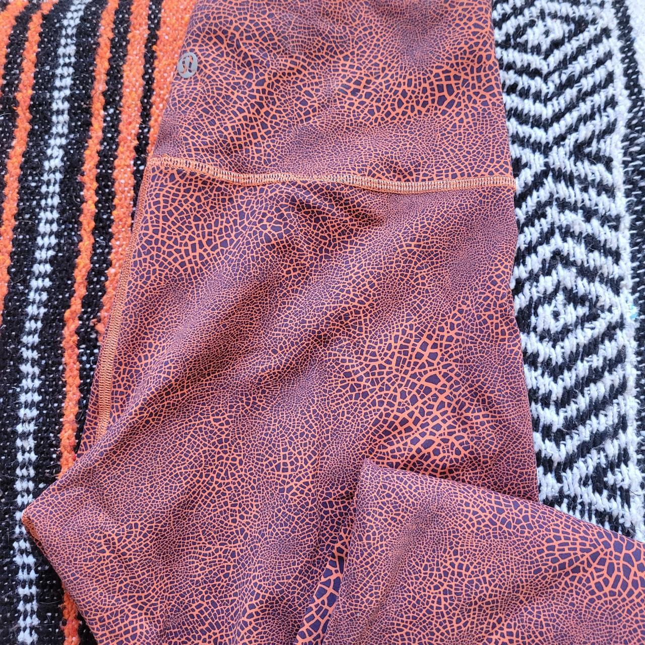 Lululemon Leggings For Sale - Crackle Glaze Vintage Orange