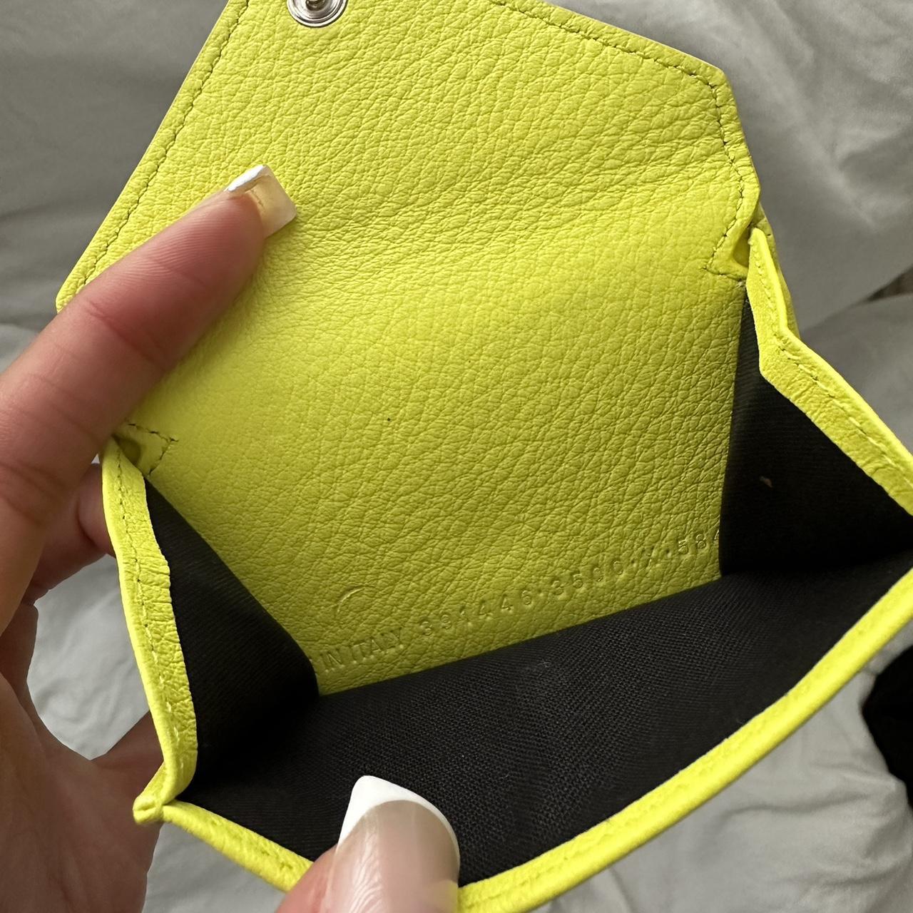 Balenciaga on sale yellow wallet