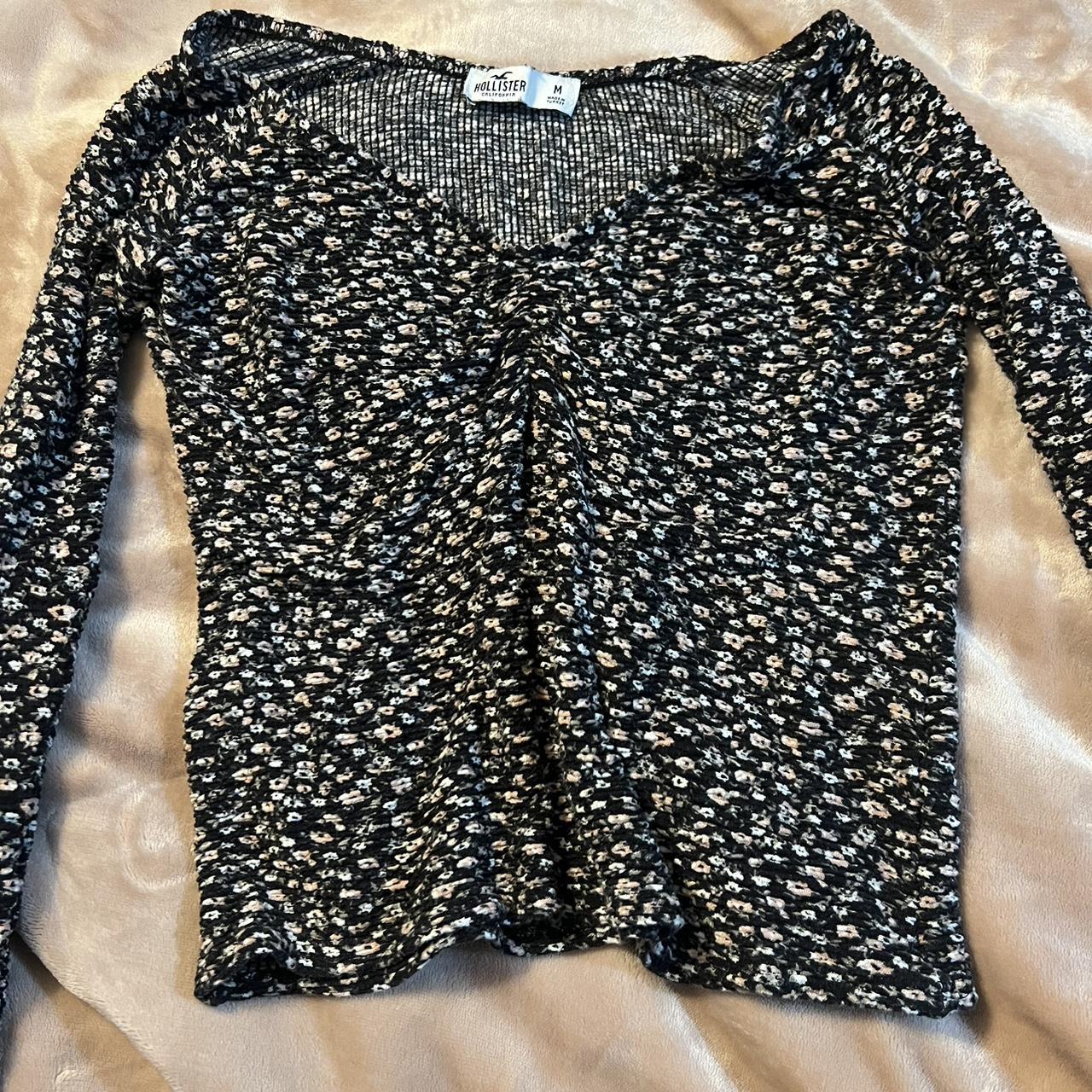 Floral Hollister Long sleeve - Depop