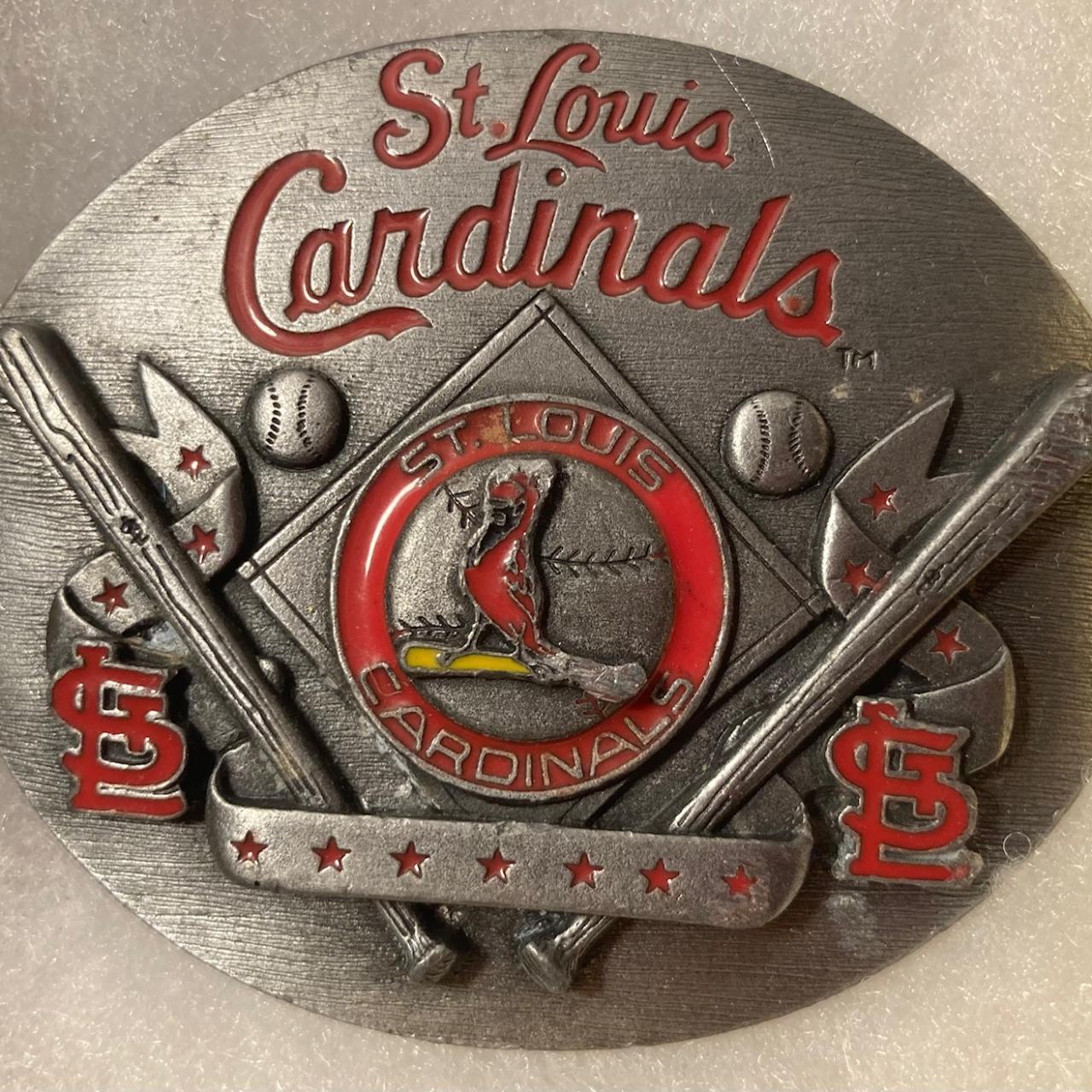 Vintage 1993 Metal Belt Buckle, St. Louis Cardinals, - Depop