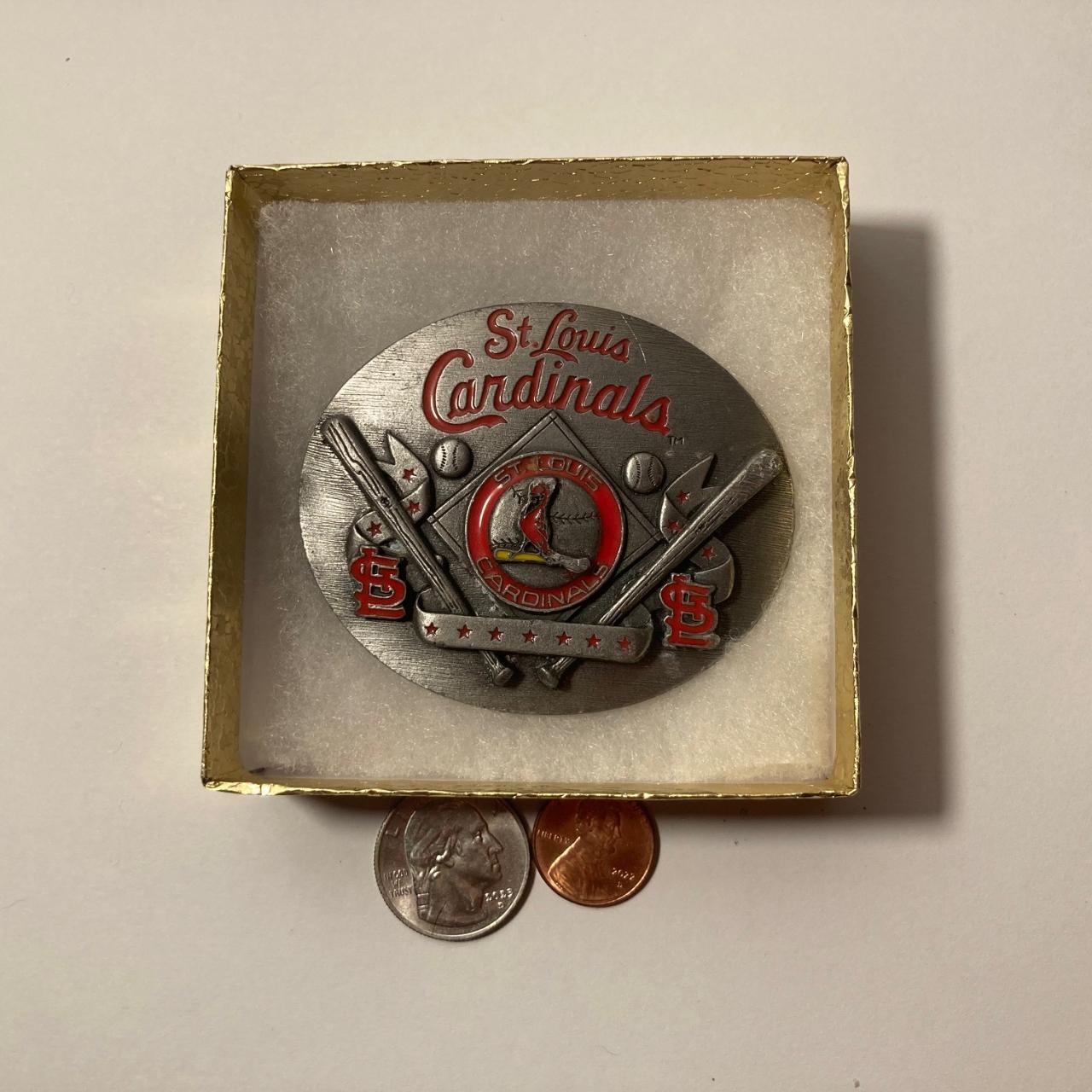 Vintage 1993 Metal Belt Buckle, St. Louis Cardinals, - Depop