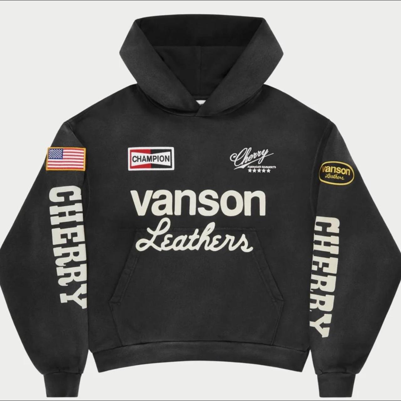 Cherry LA Vanson Hoodie (Vintage Black) Size XL... Depop