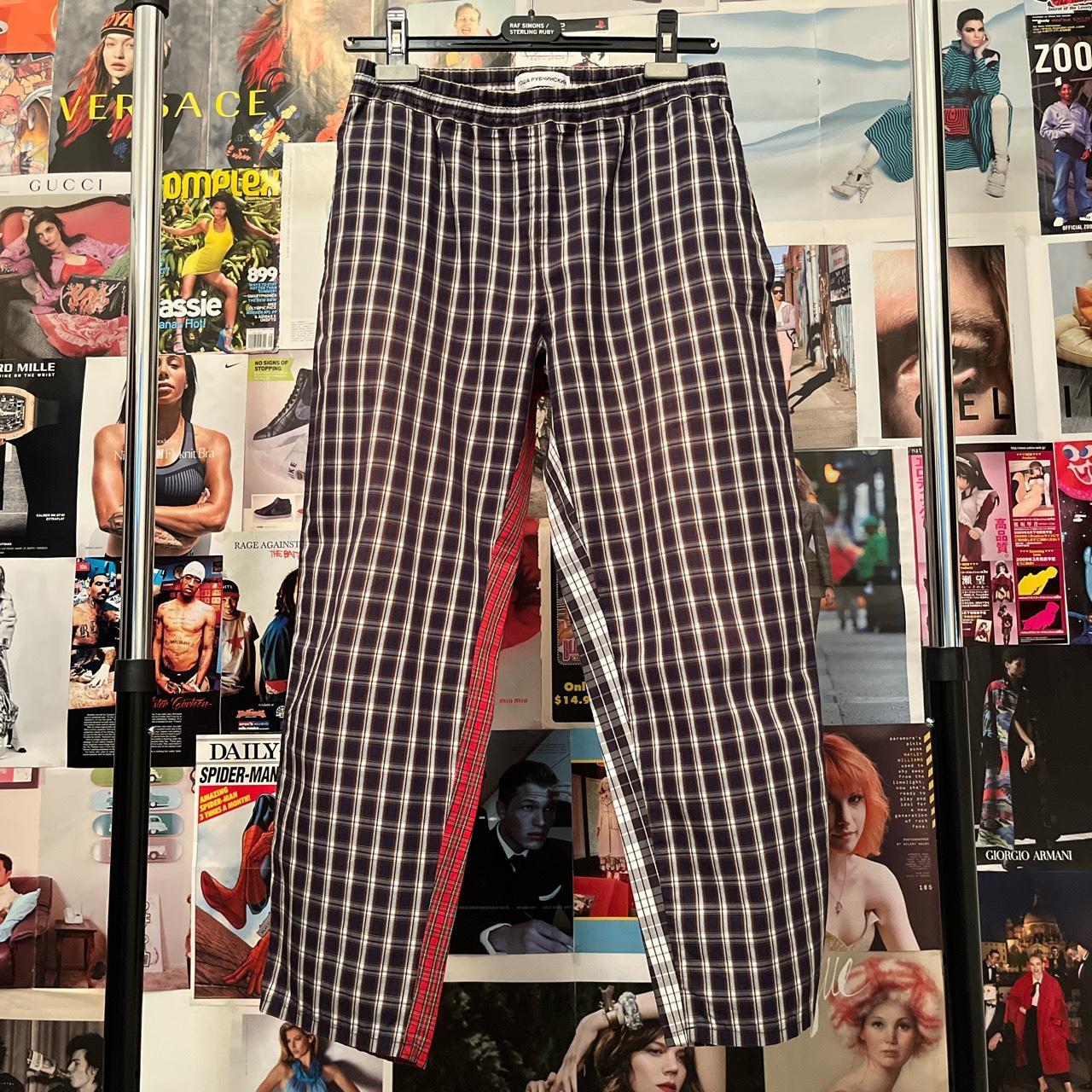 Gosha Rubchinskiy S/S 18 Combo Check Pant Size M... - Depop