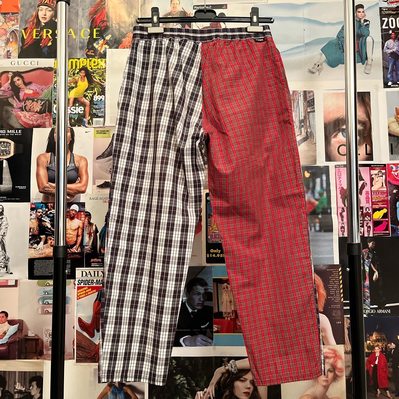 Gosha Rubchinskiy S/S 18 Combo Check Pant Size M... - Depop