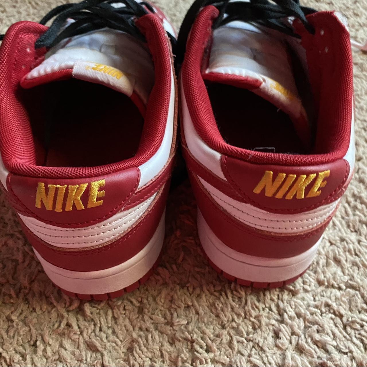 red blue white dunks