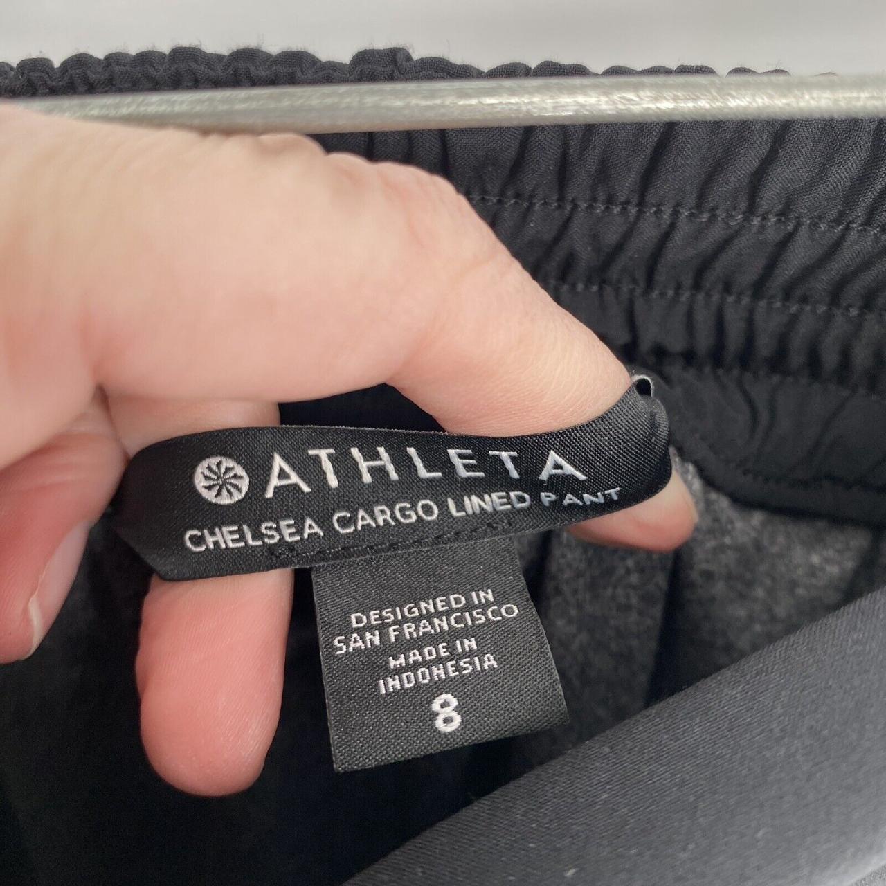 Athletic pants women’s 8 black chelsea lined cargo