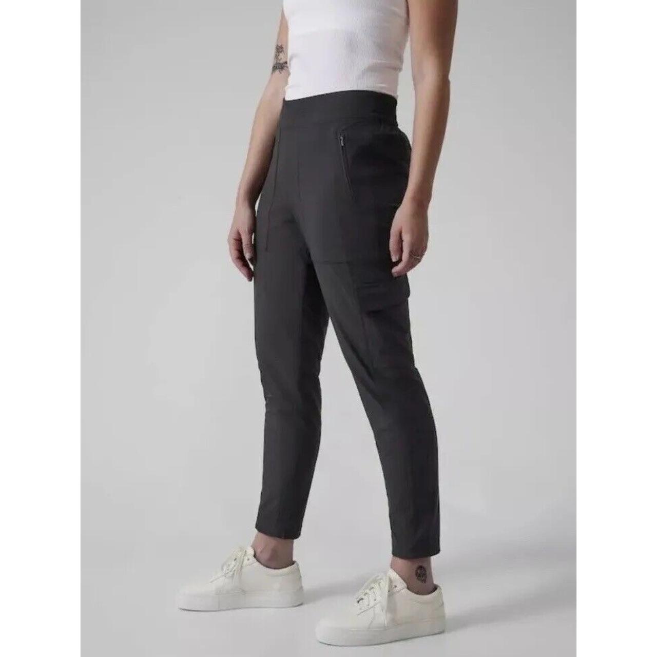 Athletic pants women's 8 black chelsea lined cargo - Depop