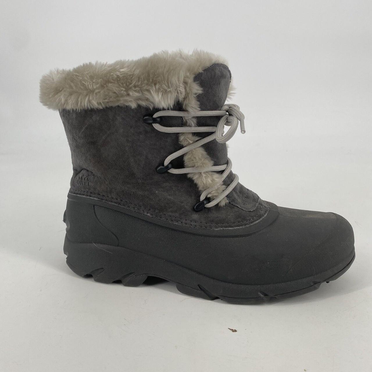 Sorel Boots Women s 8 gray charcoal snow angel